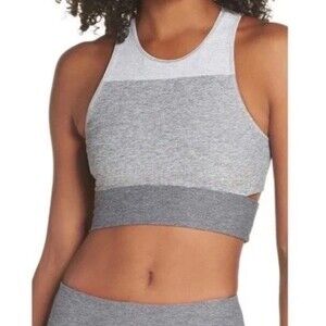 Outdoor Voices Long Line Colorblock cutout Sports Bra S